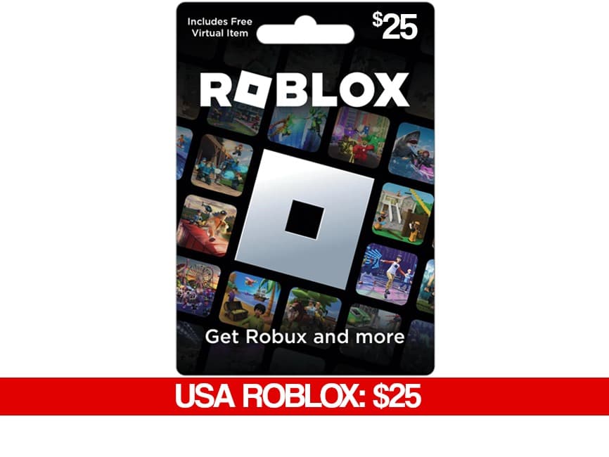 Roblox (USA): 25 USD - Roblox (USA) Voucher Code
