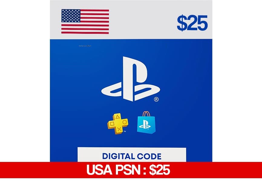 PSN Giftcard Voucher (Global): PSN 25 USD — PlayStation (PSN)