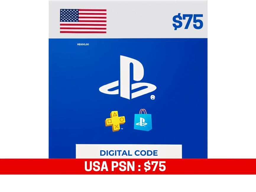 PSN Giftcard Voucher (Global): PSN 75 USD — PlayStation (PSN)